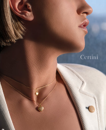 18k  Heart Pendant