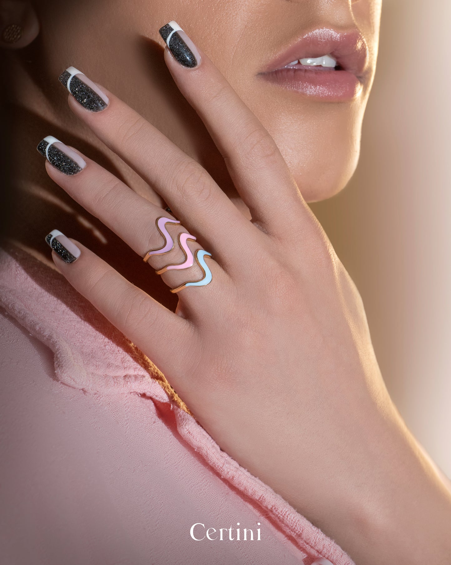 18k  Colour Night Rings