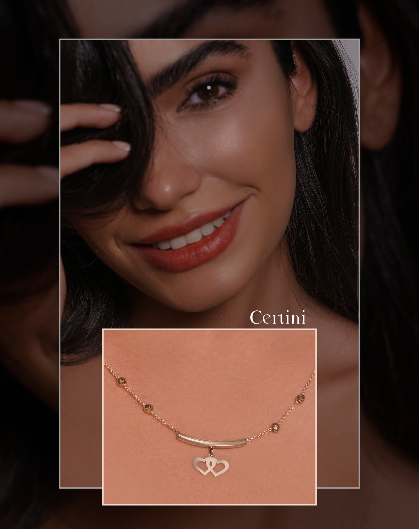 Radiant Affection: 18k Yellow Gold Heart Sphere Necklace