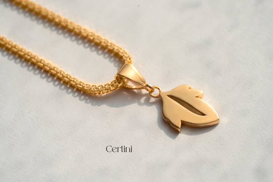 18k  Laminar Pendant
