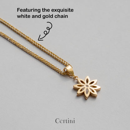 18k  Lotus Pendant