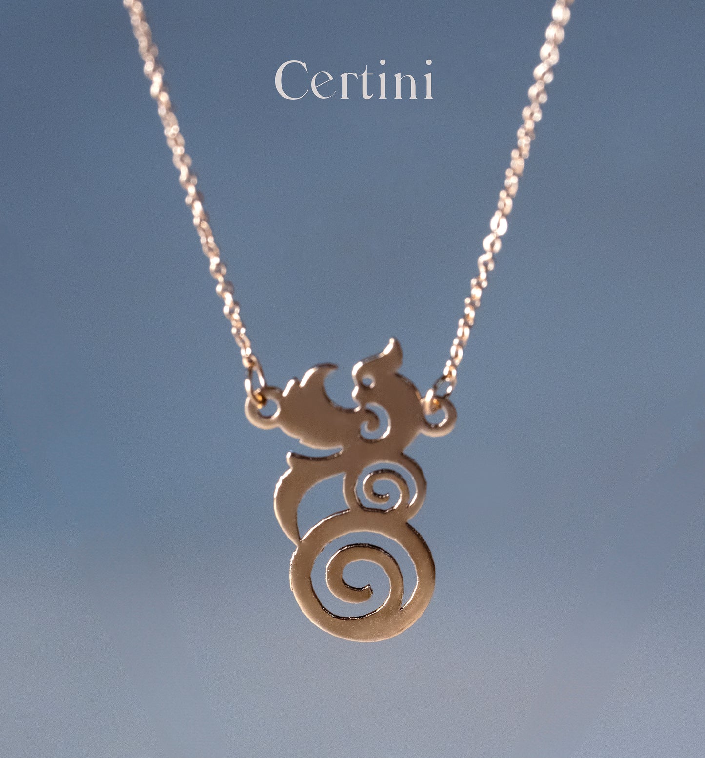 18k  Persian Phoenix Necklace