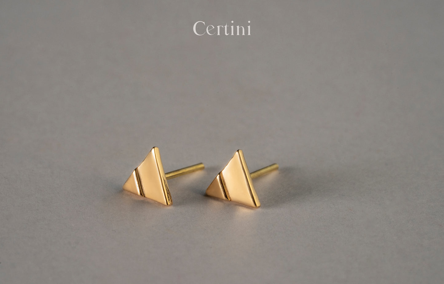 Triangle Stud Earrings