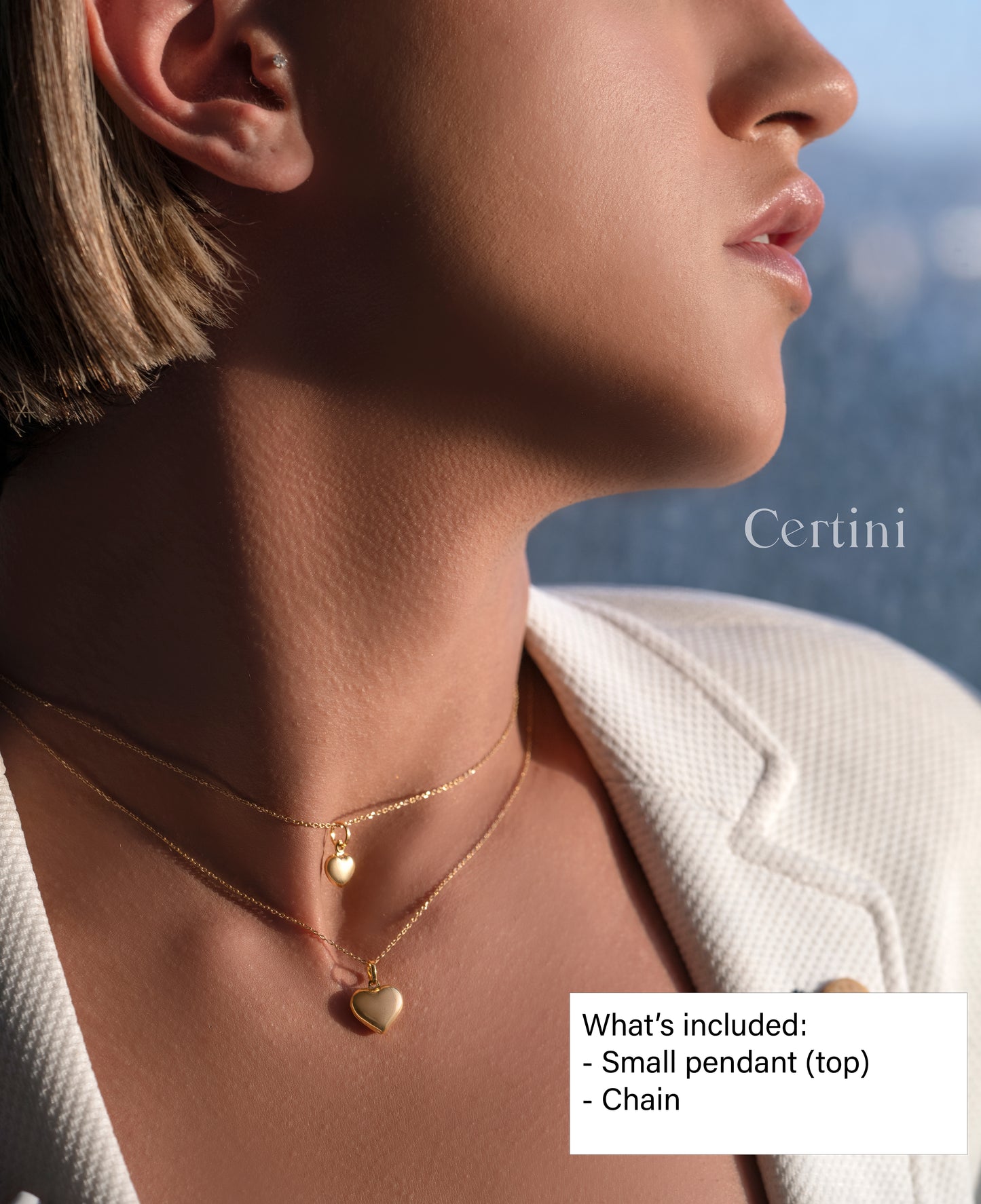 18k  Heart Pendant